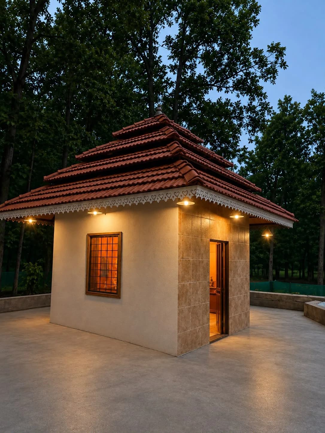 Temple within the resort grounds